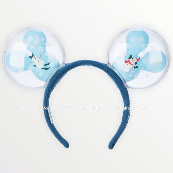 Disney Accessories - Disney Parks - Mickey Mouse Snowman Balloon Light-Up Ear Headband for Adults